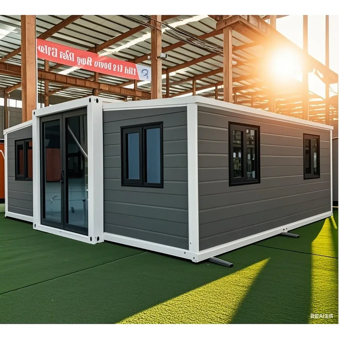 Casas prefabricadas prefabricadas, casa contenedor expandible de lujo prefabricada con hogar Modular plegable portátil de 2/3/4 dormitorios