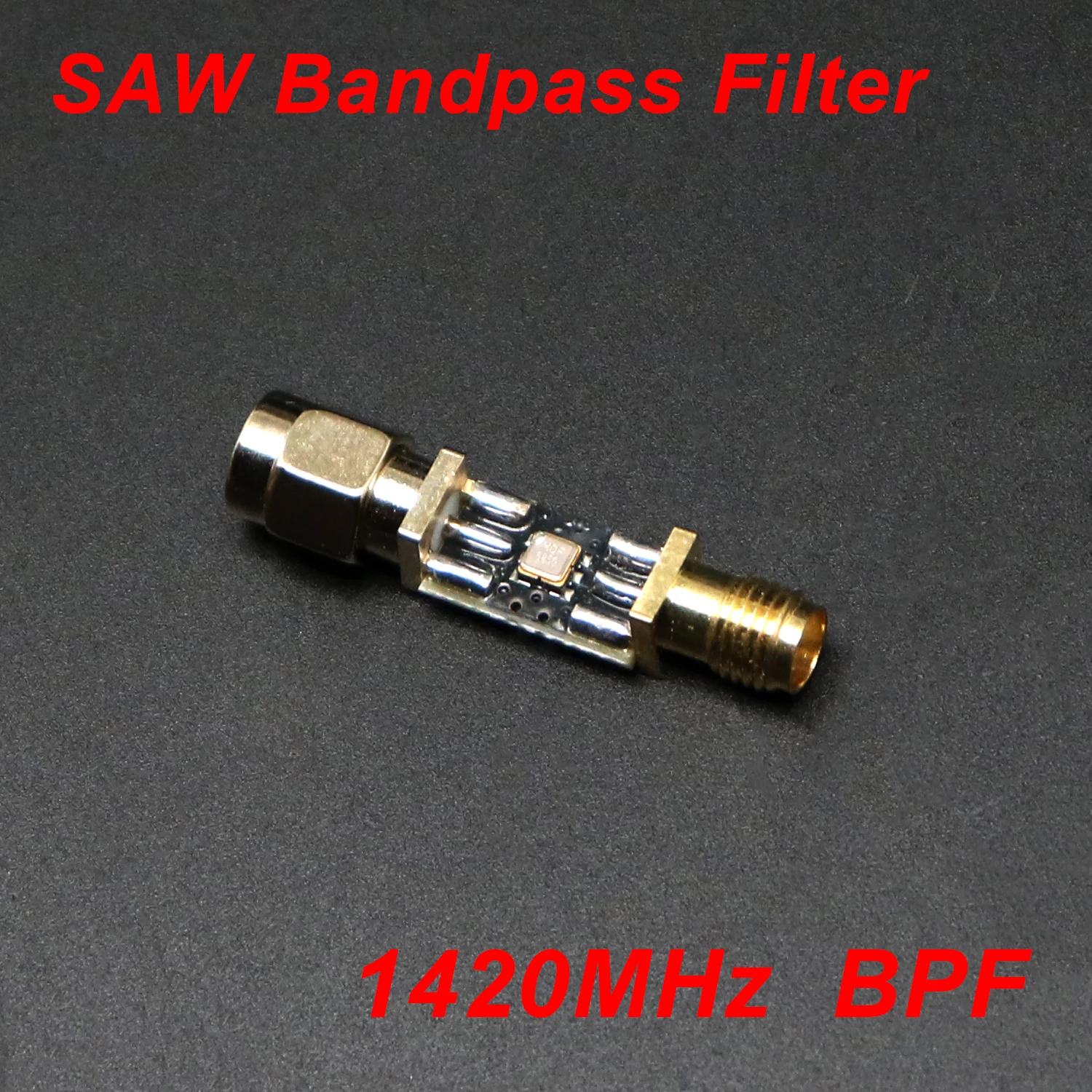 1420MHz SAW Bandpass Filter SMA Low Loss RF Signal Purification BPF Radio Astronomy Hydrogen Line Observation Ham SDR Receiver
