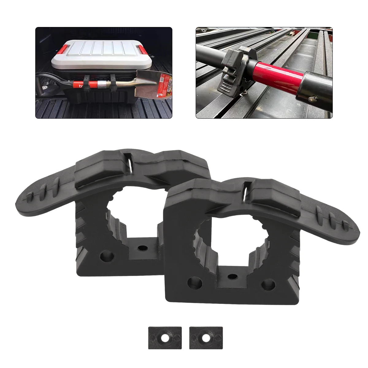 Quick Release Clamp Mount Rubber Clamp Grip for 1-1/7in to 1-4/9in For Off-road UTV ATV RV Van Trucks Boat Train Auto 1/2/4/8PCS