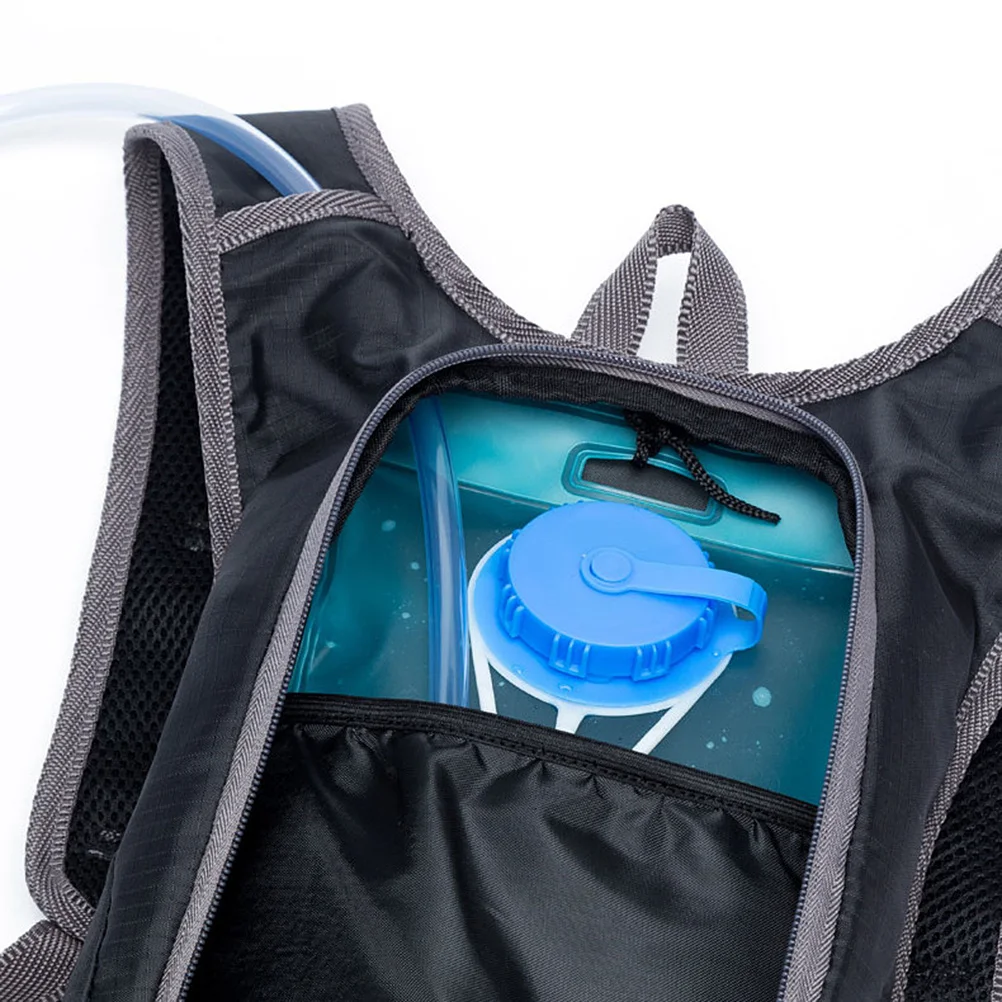 Cross-Country Running Backpack Men Women Drinking Water Bag Marathon Cycling Mountaineering Backpack Black Large