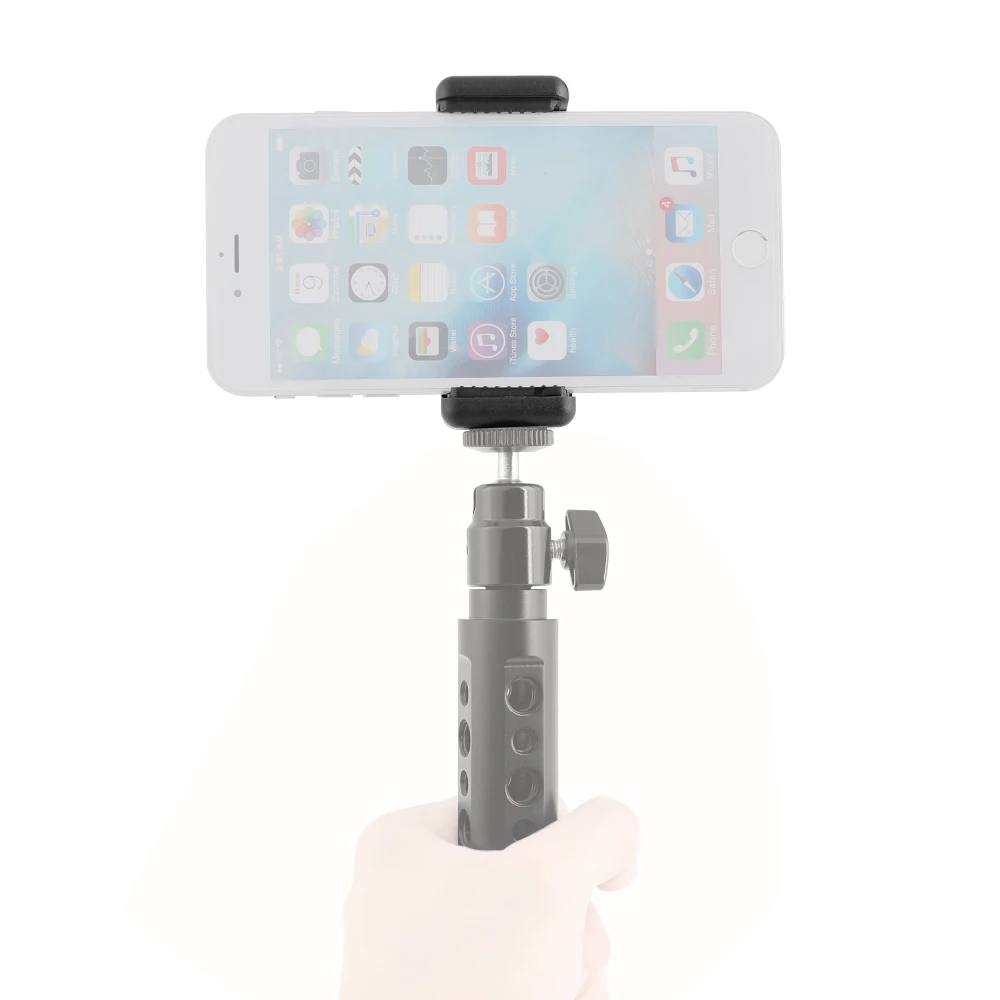 HDRIG-Soporte de Clip sólido para teléfono inteligente, accesorio con puntos de montaje de 1/4 "-20 (2 piezas) para Smartphone