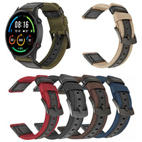 For Xiaomi Watch Color 2 Smartwatch Strap 22mm Nylon Leather Sport Band For Xiaomi Watch S3/S2 42mm 46mm/S1 Pro/S1 Active Correa