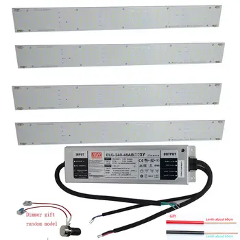 הוביל רצועות בר קוונטי אור גדל רצועות 240w ערכה qb128 diy Samsung lm281b + לוח 3000-5000k 660nm צמחים uv