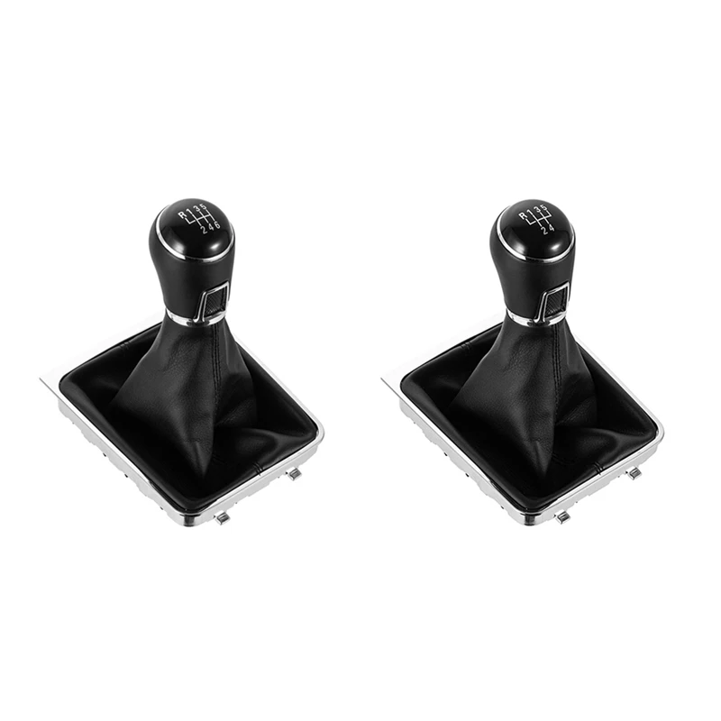 

New Manual Shift Knob Lever Shift Lever Dust Cover For Volkswagen Passat B6 2005-2012