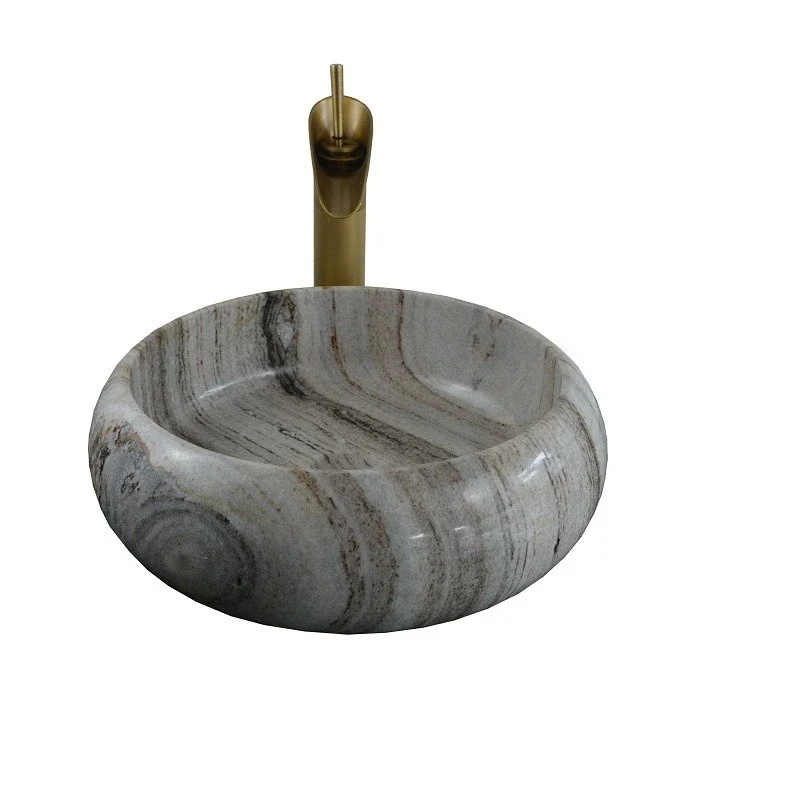 Crystal wood grain chess basin, wash basin, bathroom creativity, art basin