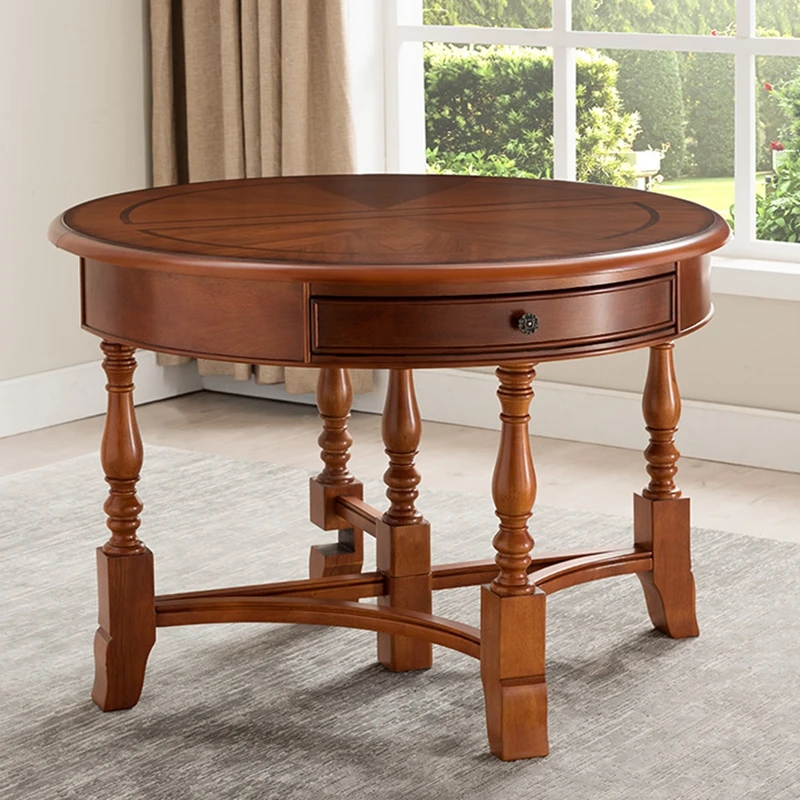 

Dining table and chair combination solid wood dining table, retractable dining table folding multi-functional entrance