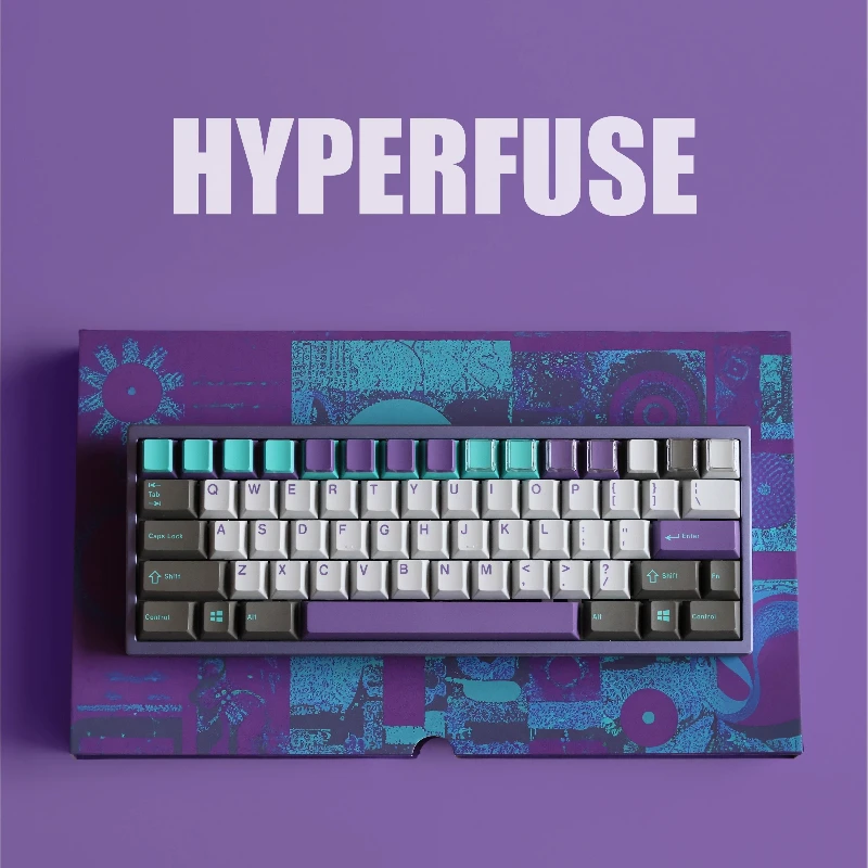 Original JTK HYPERFUSE R2 Keycap Set Cherry Profile Pbt&abs Injection Molding Customized Mechanical Keyboard Keycaps Game Gift