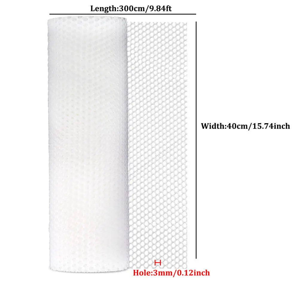 40cm X 300cm Plastic Poultry Netting,3mm-12mm Hole Small Mesh Fence for Chicken Coop,Garden,Balcony,Enclosure for Rabbits,Dogs