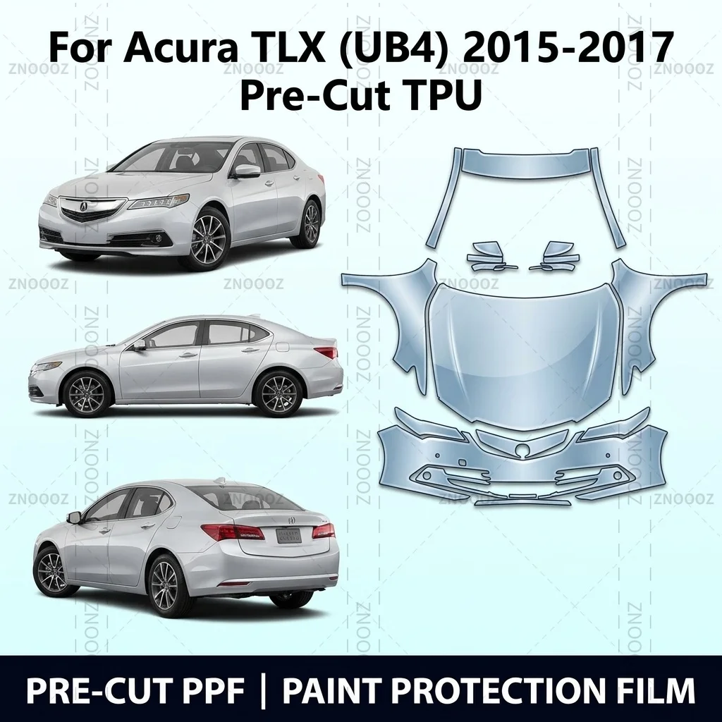 For Acura TLX (UB4) 2015-2017 Pre-Cut TPU PPF Front Kit Self Healing Stone Chip Guard Scratch Hydrophobic Anti Yellowing