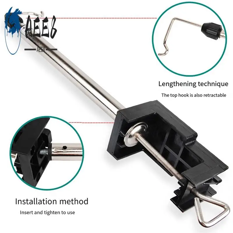 

AEE8-Clamp-Type Flexible Shaft Rotary Grinder Bracket Electric Mill Telescopic Bracket Desktop Support Workbench Hook Rack