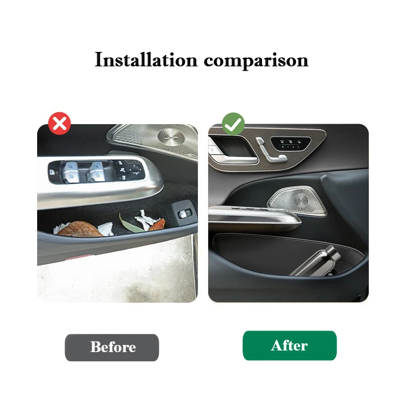 For Lynk & Co 09 2024 2025 Car Door Slot Protective Pad Leather Waterproof door groove Mat Storage Barrel Interior Accessories
