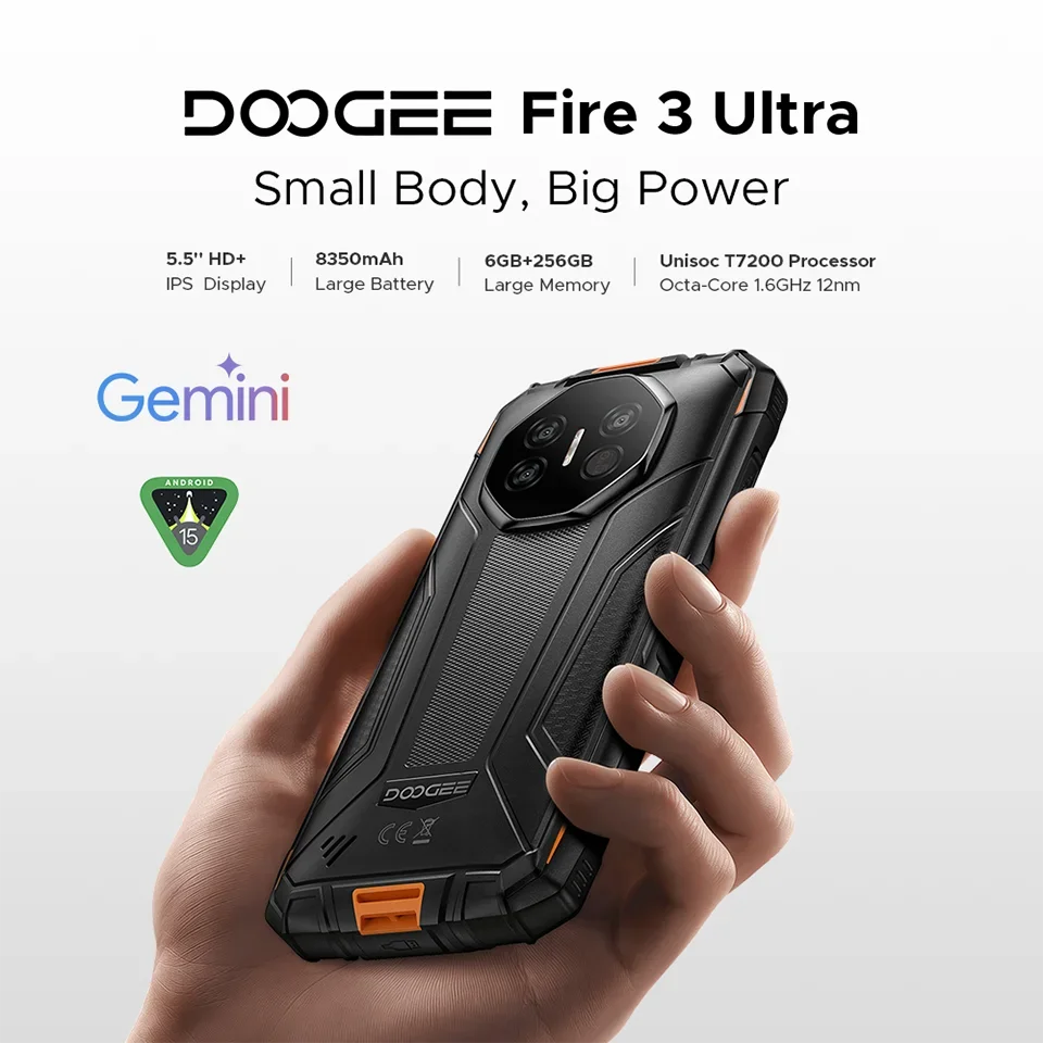 DOOGEE Fire 3 Ultra Rugged Smartphone 5.5
