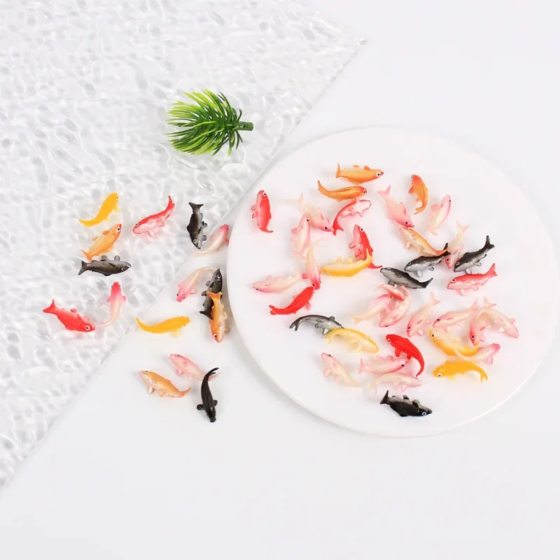 5pcs Set - Resin Koi Carp Fishbowl Statue -Perfect Decor for Fish Tank, Aquarium, Garden, Yard. Porch, Balcony & Patio