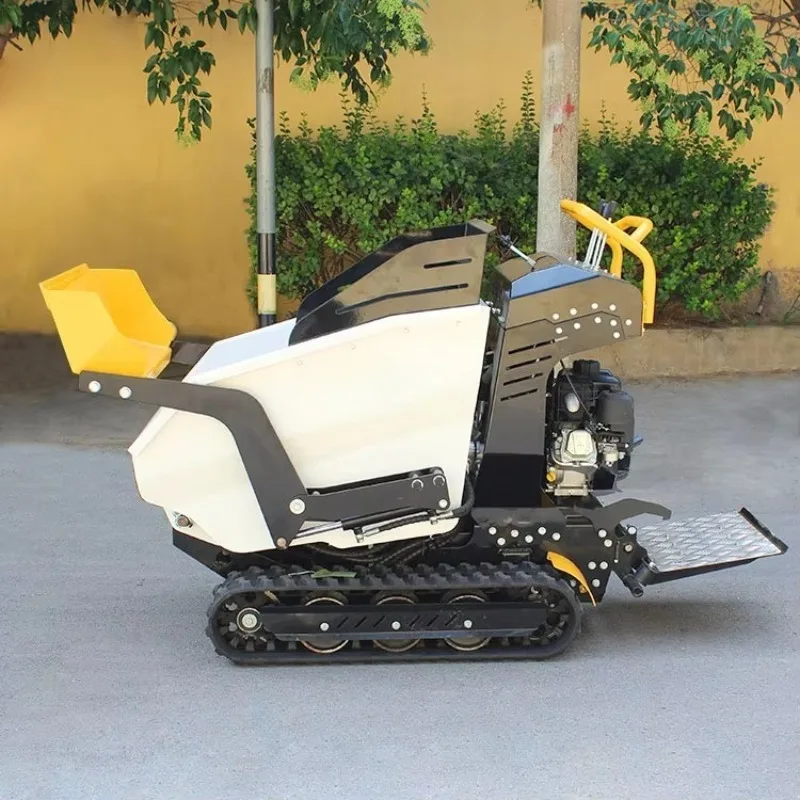 Mini Dumper Multifunctional Portable Mini Crawler Trolley Hydraulic Dump Truck For Farm Agricultural Material Transport Work Use
