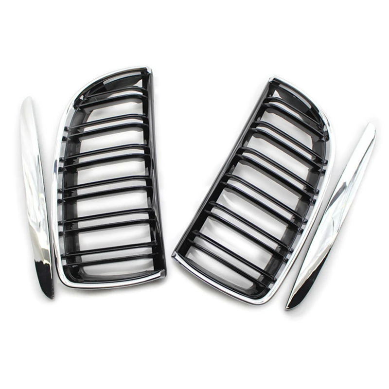 51137120008 51137117242 Front Kidney Grille Grill Double Line for BMW 3-Series E90 E91 Pre-LCI 2005-2008 Replacement Part