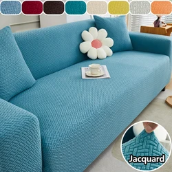 1pc Jacquard Elastic Sofa Slipcover Adjustable Non-slip Stretch Sofa Cover Home Living Room Sofa Protector Cover Home Decor