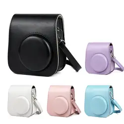 Classic Camera Bags For Fujifilm Instax Mini 11 Protective Body Faux Fur Cover For Fuji Instax Mini 11 Camera Cases Accessories