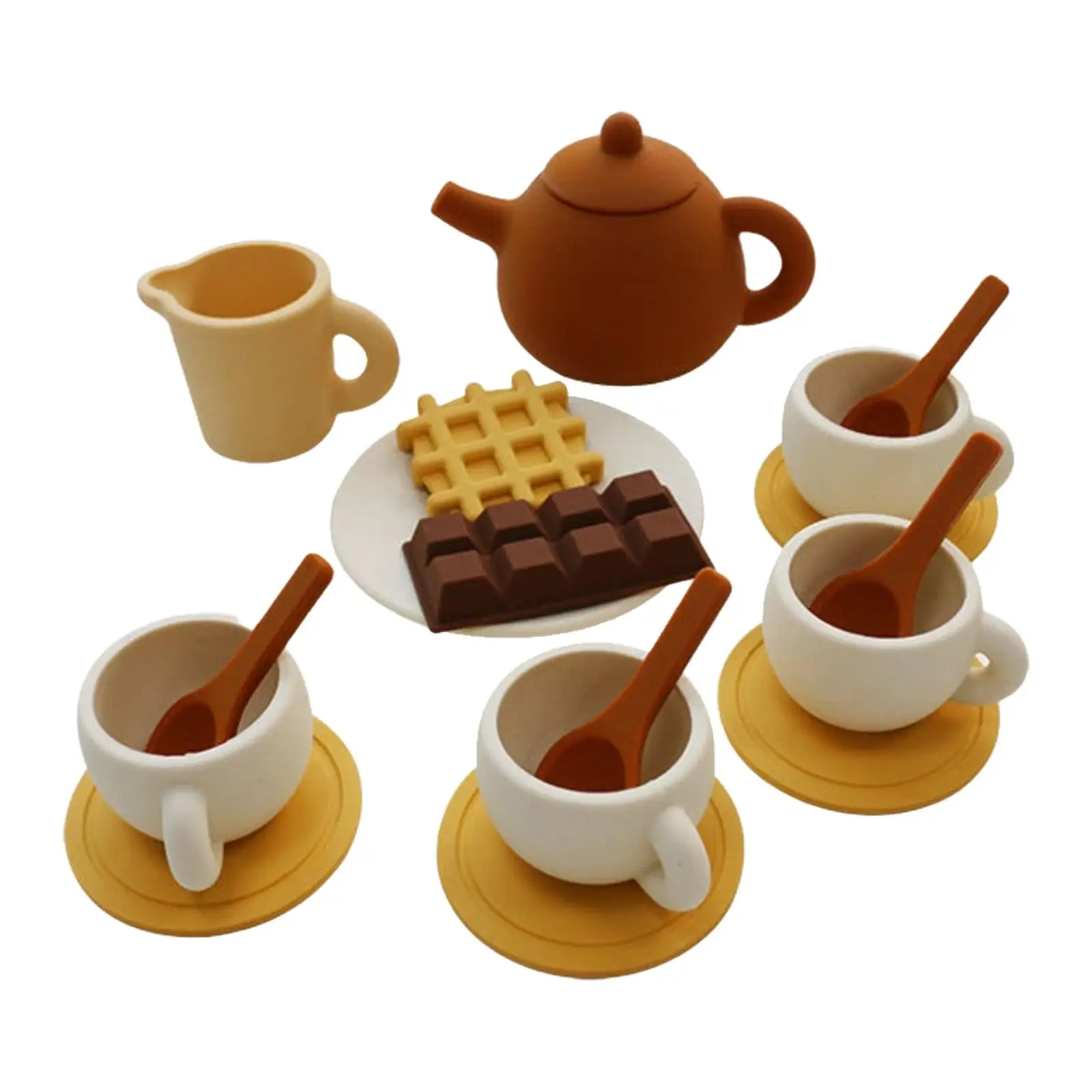 Afternoon Tea Party Silikon-Küchenspielset für Kinder, Partygeschenke