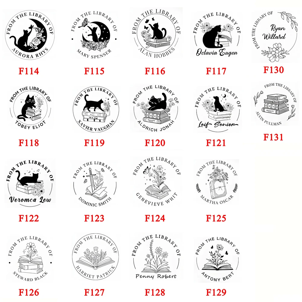 Cat BOOK EMBOSSER Personalized, Animal, Plant and Book Story Series Custom Embosser, Custom From The Library Of Book Stamp