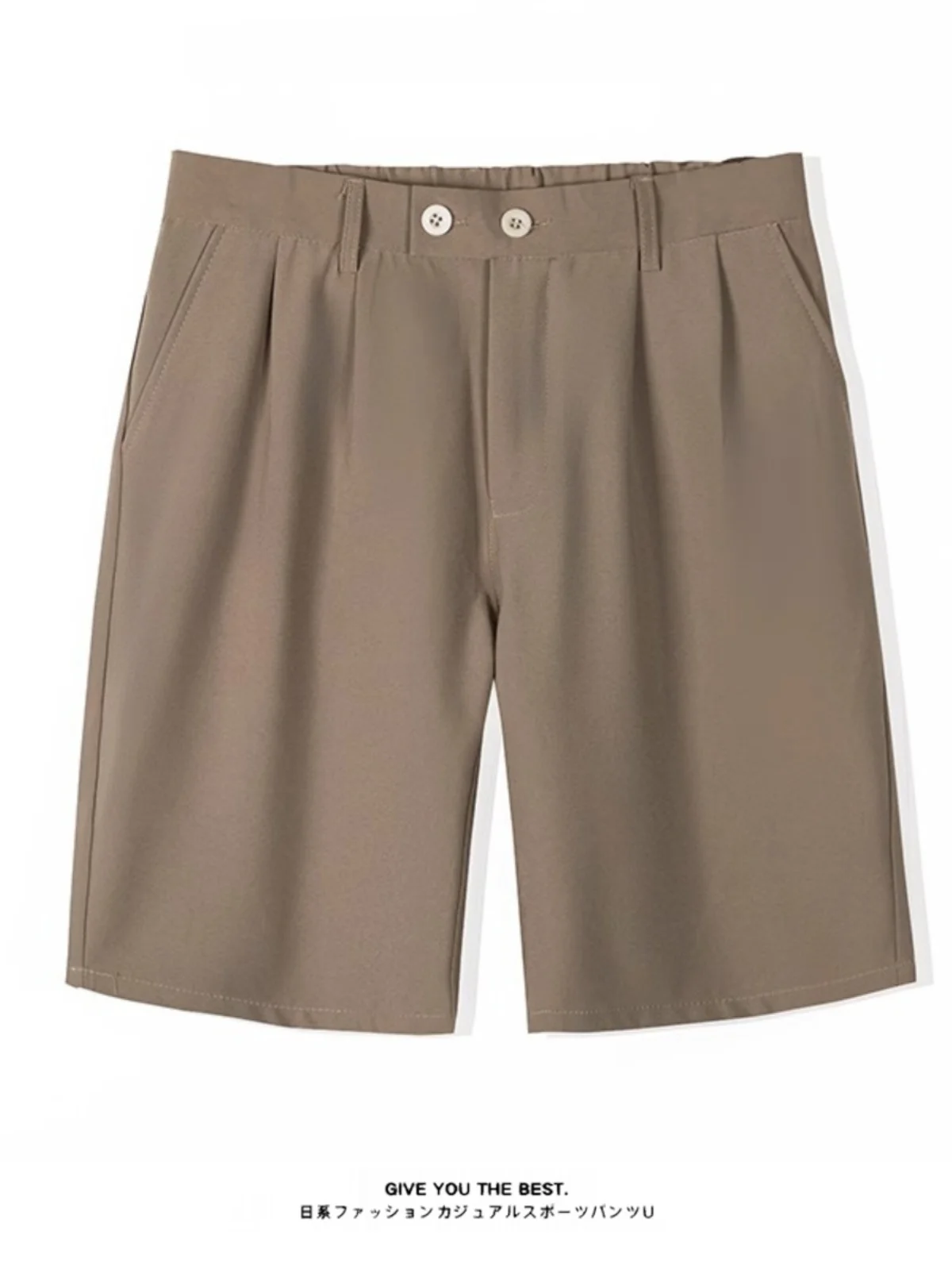 

Летние мужские шорты из ледяного шелка, тонкие, повседневные, свободные, прямого кроя, молодежные, модные, однотонные, для отдыха