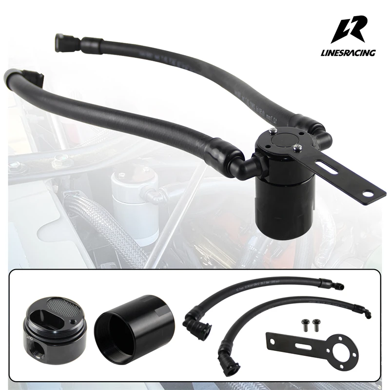 3.0 Oil Separator Compatible For 21-23 Ram TRX 6.2L Engine Supercharged Passenger Side Black