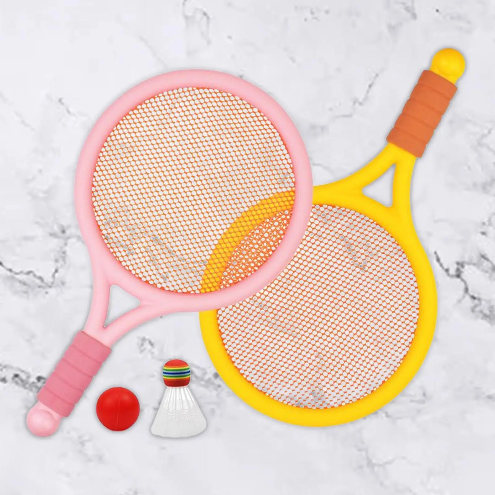 

Kids Badminton Tennis Set, Ball Shuttlecock Racket Parent Child Interactive Toy for Indoor Outdoor Backyard