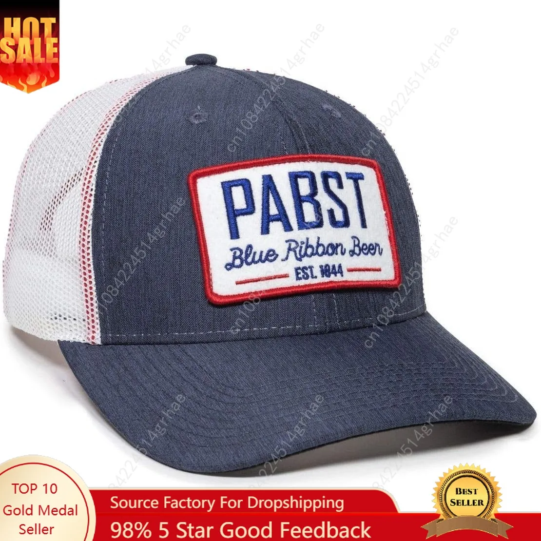 

Outdoor Cap Standard BEER-026 Pabst Blue Ribbon Navy/White, One Size Fits