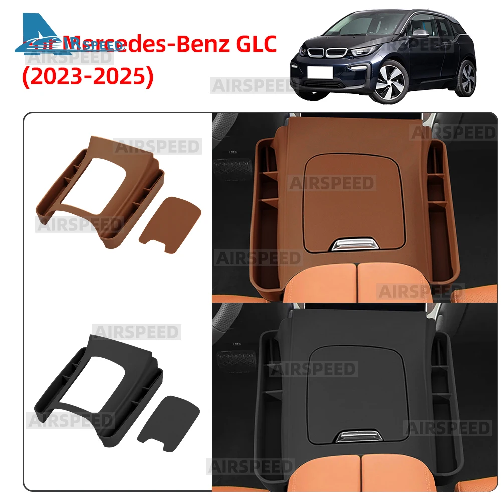 

Силиконовый ящик для хранения центральной консоли автомобиля с левым рулем для Mercedes Benz GLC Class X254 GLC260 GLC300 2023 2024 2025 аксессуары-органайзер