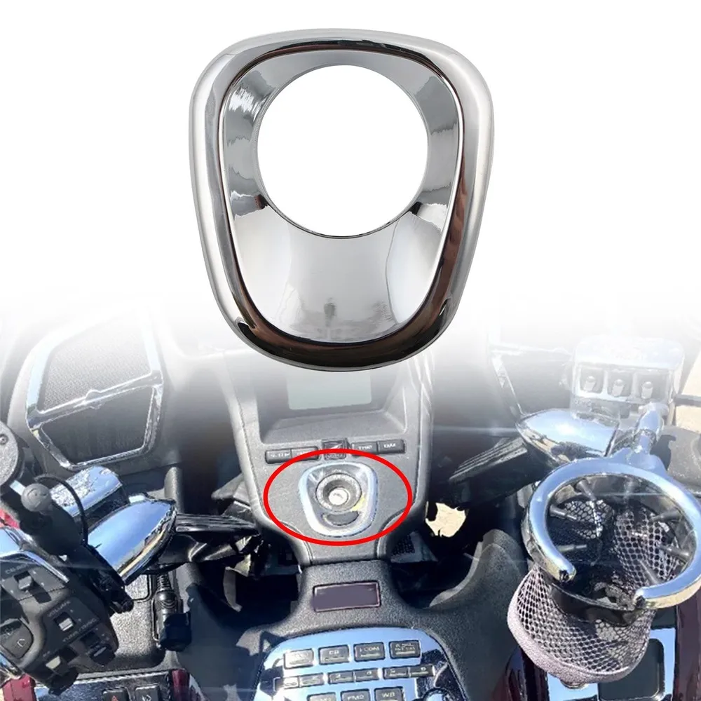 

Ignition Key Accent Fairing Trim Cover Chrome For Honda Goldwing Gold Wing 1800 GL1800 2006-2011