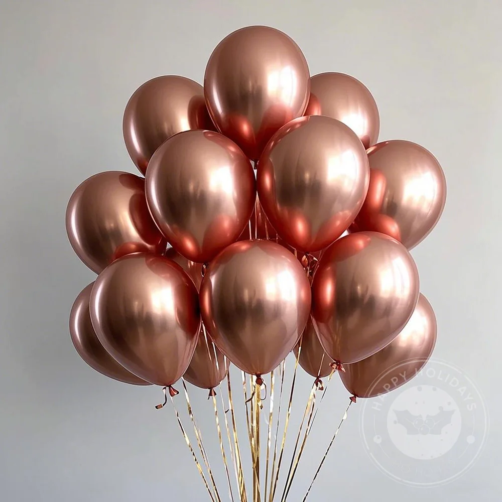 10/20/30/50pcs Colorful Chromium Balloons Metallic Luster Latex Helium Balloons Birthday Party Decoration Wedding Valentines Day