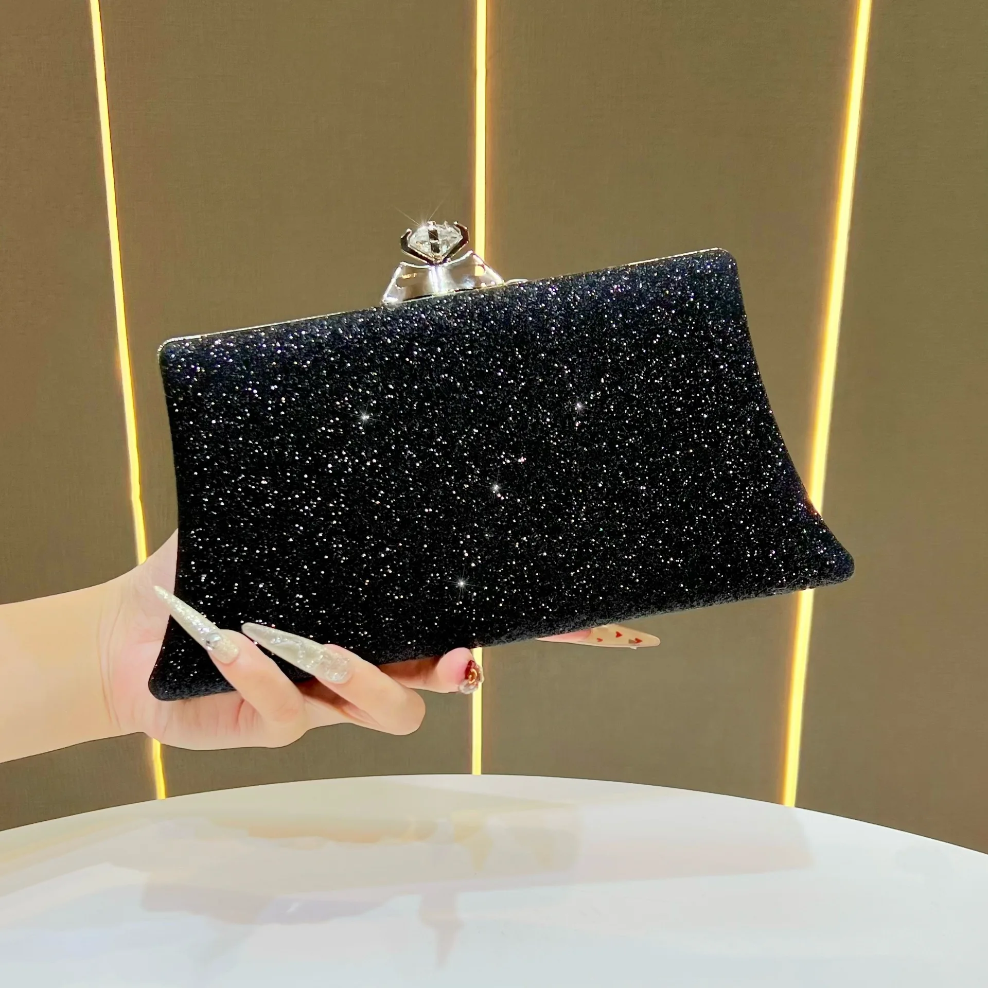 حقيبة يد المشاهير الراقية، مزاج الموضة، حقيبة العشاء، حقيبة الكتف رسول.