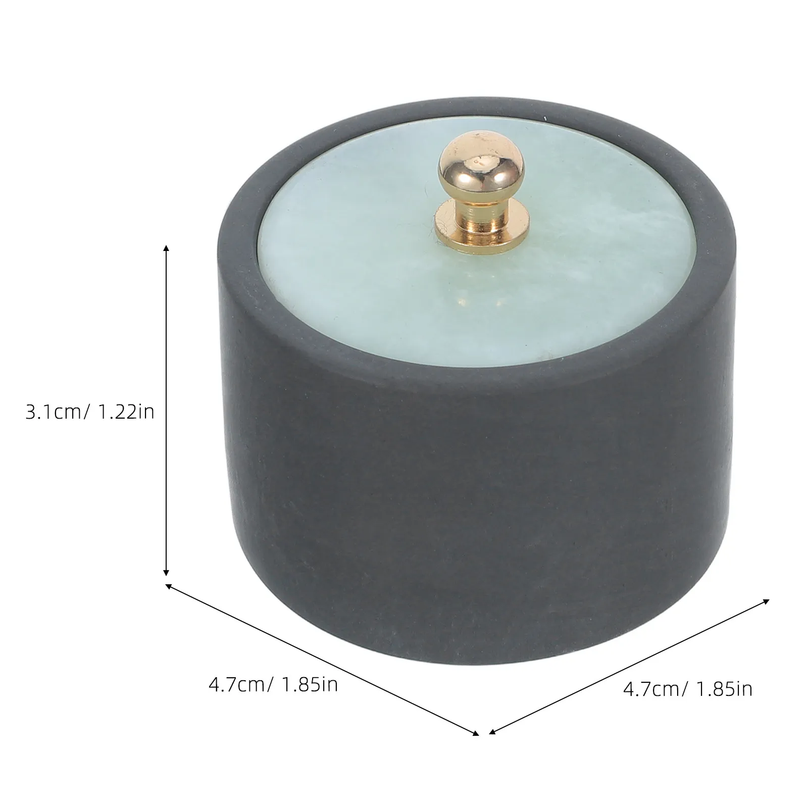 Mini Inkstone with Lid Traditional Chinese Calligraphy Inkstone for Sumi Painting Ink Grinding and Practice Ink Well