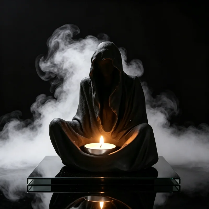 3D Grim Reaper Silicone Candle - Resin Art Furniture ulasan dan harga