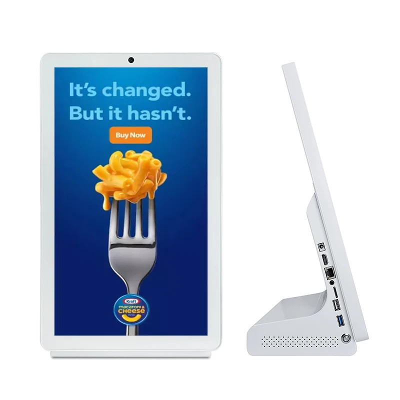 Wholesale 10.1 15.6 Inch Ad Stand Desktop Interactive Kiosk Capacitive Touch Screen Digital Signage