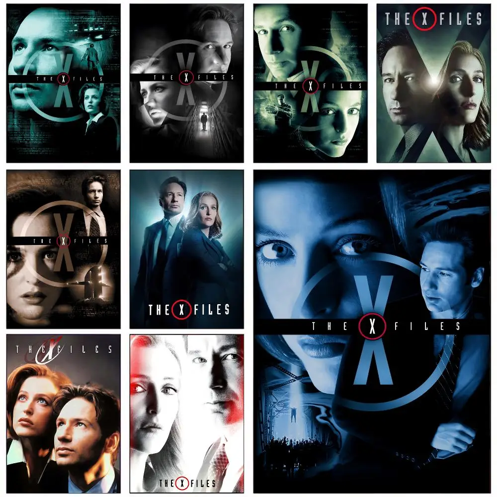 MOvie The X-Files Poster For Office Bedroom Coffee Home Decor Durable Waterproof Aesthetic Stickers Wall Art HD