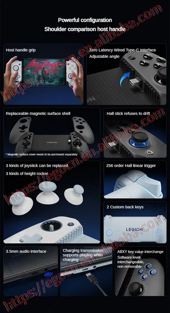【2点セット】Lenovo Legion Y700用コントローラーG7黒 Lenovo LEGION Y700 Gamepad G7 Black for Lenovo Y700 Third