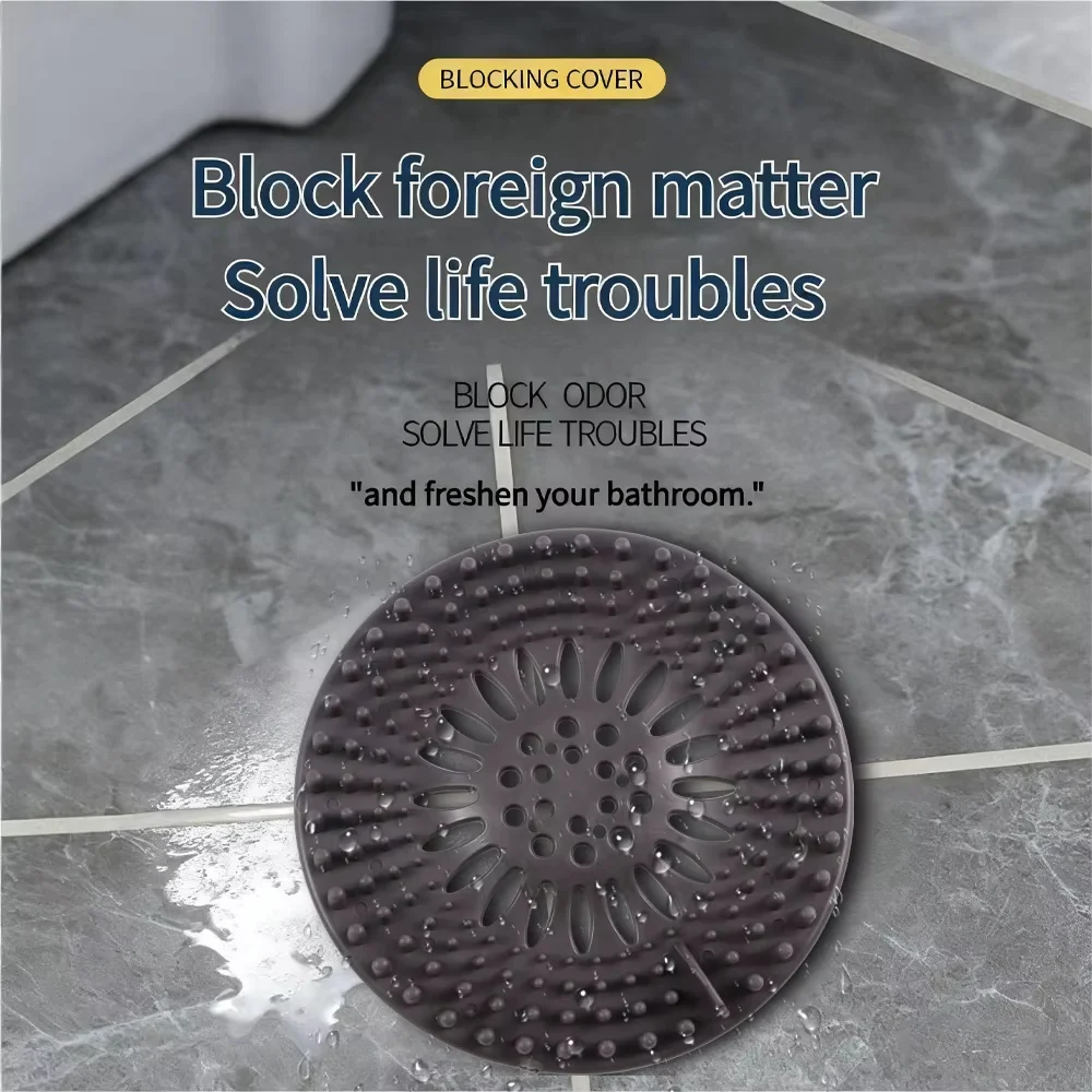Circular anti clogging，shower floor drain cover，sink drain plug，hair collection filter，used for household bathroom bathtub sink