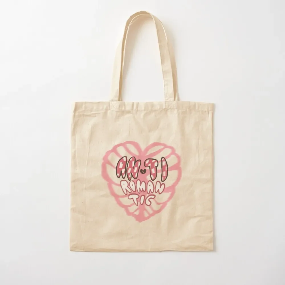 

txt anti romantic heart skeleton Tote Bag Big bag shopping bag logo