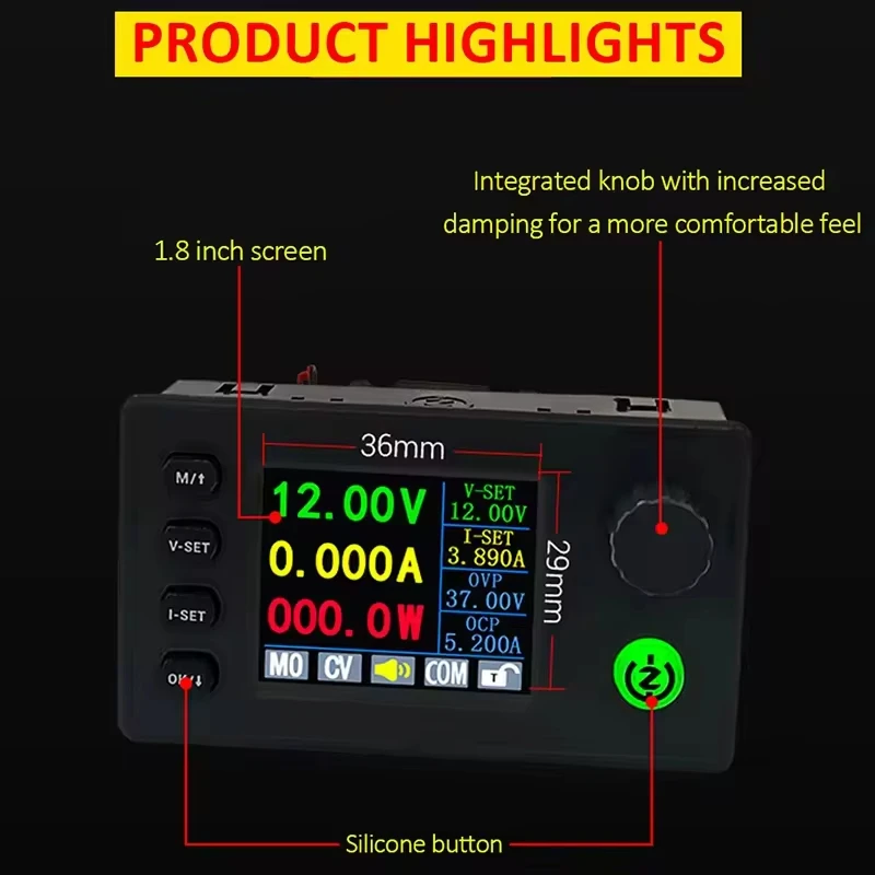 ZK-10022C 125V 22A 1500W Regulowany zasilacz stabilizowany DC Stałe napięcie Stały prąd Step-down Moduł zasilania