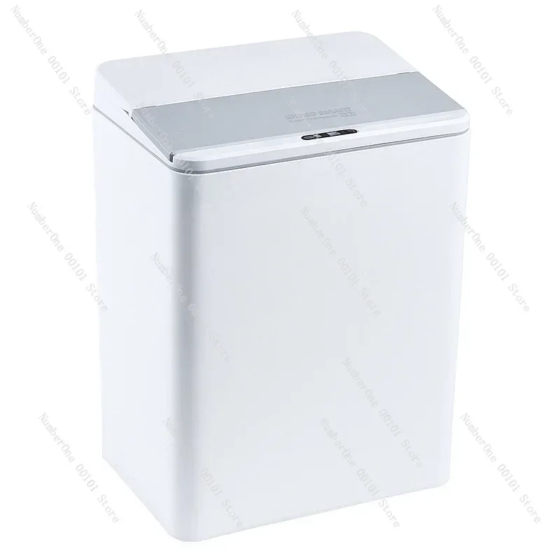 13L household smart induction trash can kitchen living room (USB charging version)