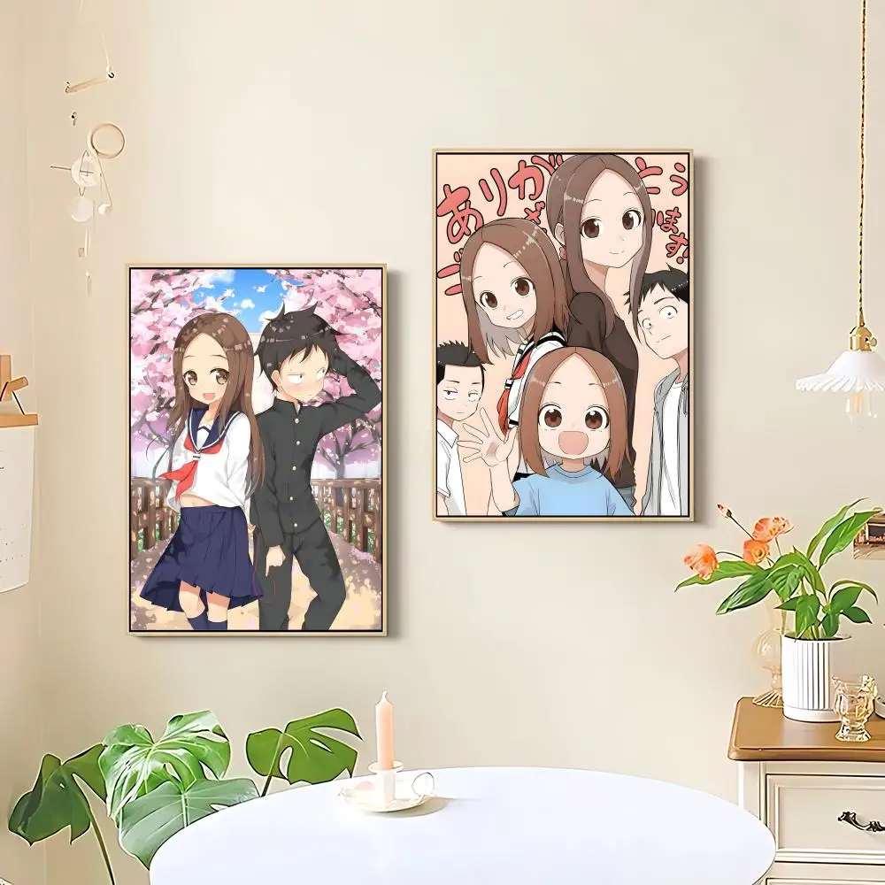 Teasing Master Takagi-san Poster HD art sticky wall waterproof home living room bedroom bar aesthetic decoration