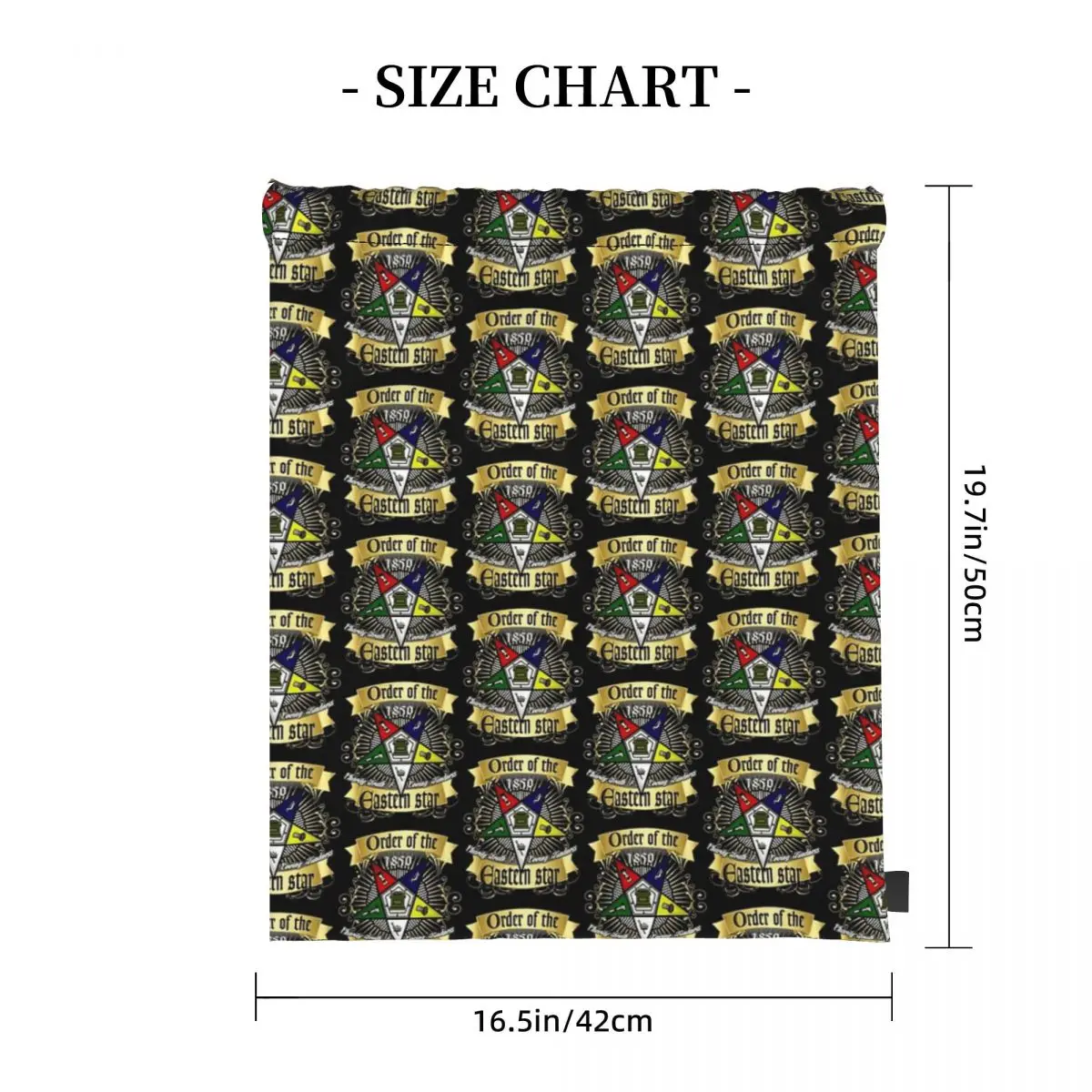 

OES Style Order Of The Eastern Star Logo Sistar Freemason Backpacks Fashion Drawstring Bags Sundries Bag