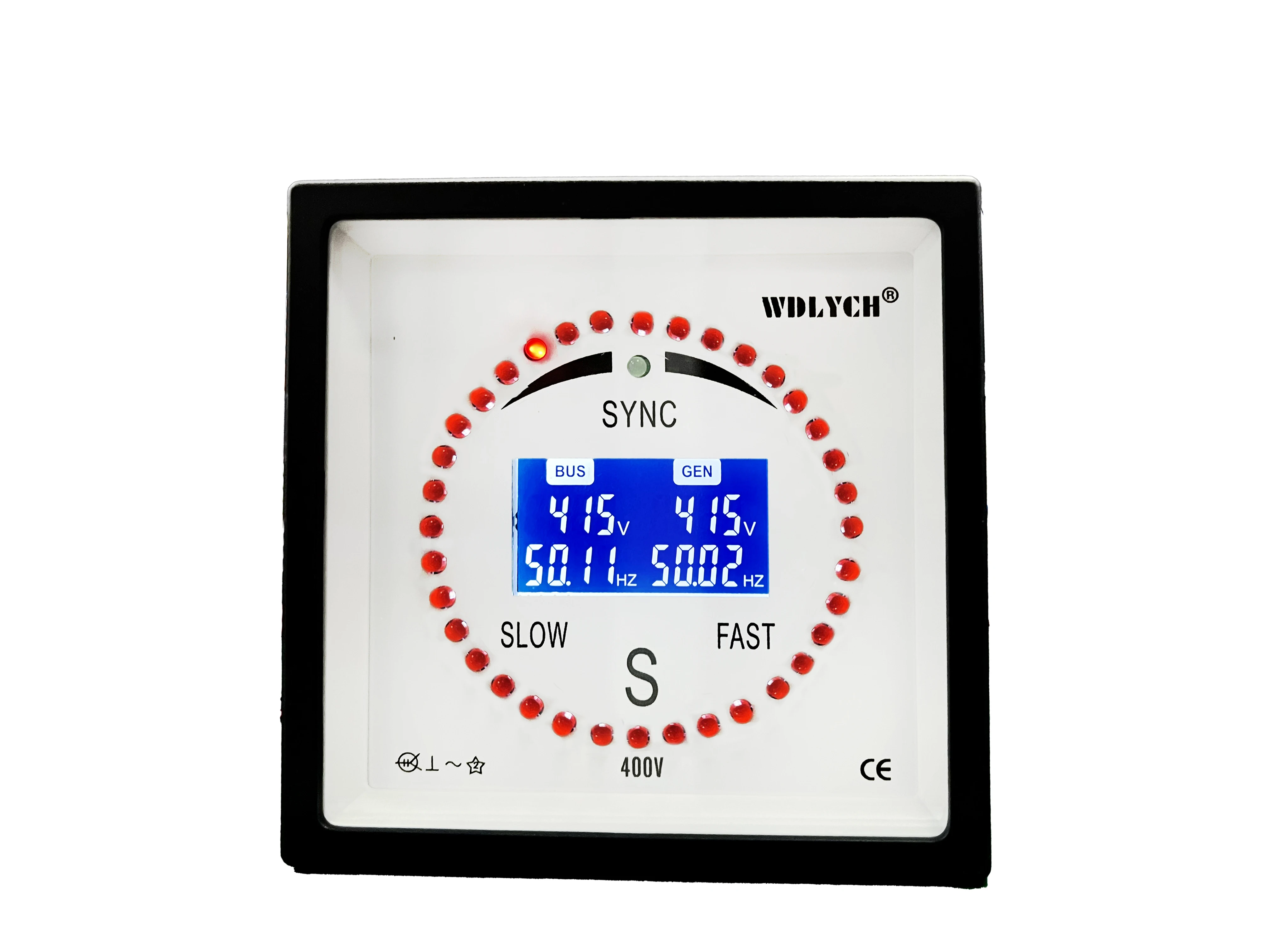 96*96mm Full Automatic Digital Synchroscope Meter with Display,synchrometer for Power Generator Use