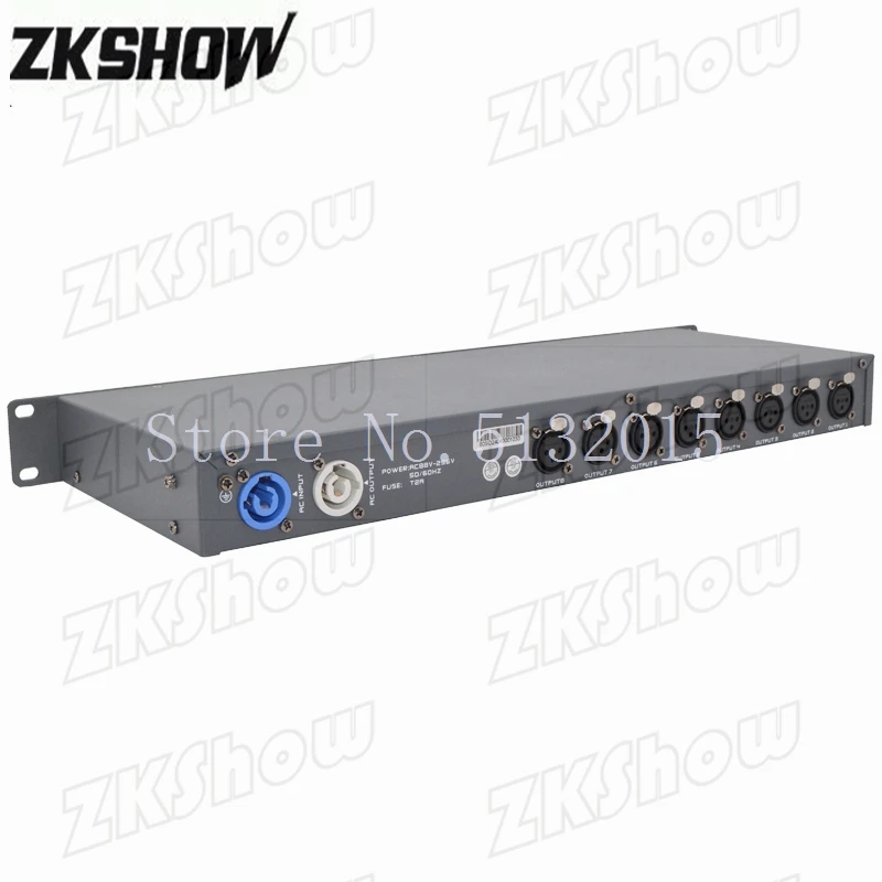 3 DMX Inputs+8 DMX Outputs Merger HTP+Backup Mode UL CE Certification Professional Stage DJ Disco Party Lighting Equipment