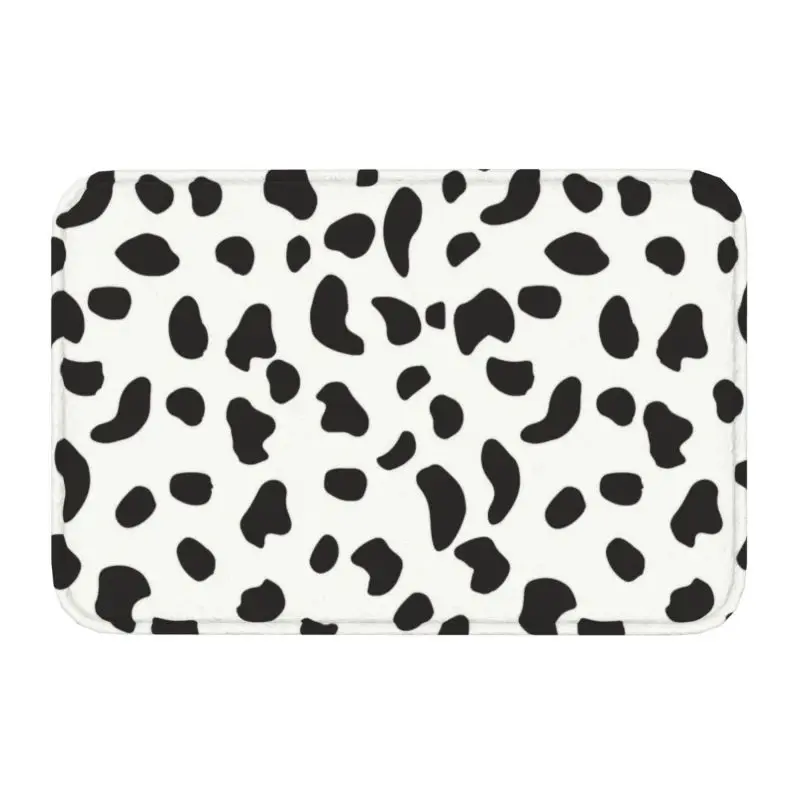 Dalmatian Spots Design Door Mat Anti-Slip Waterproof Polka Dot Leopard Pudding Dog Doormat Balcony Entrance Rug Carpet Footpad