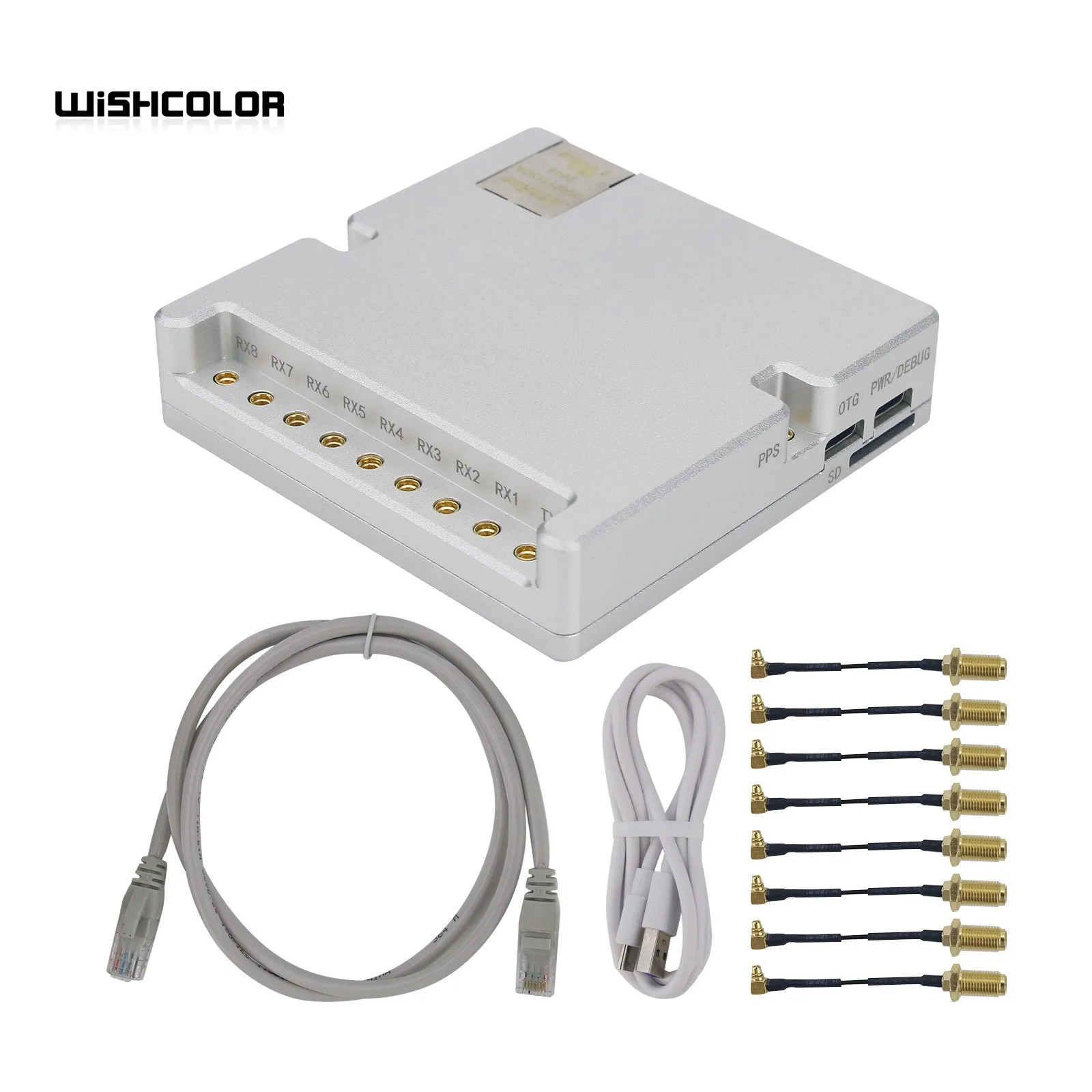 Wishcolor SDR-1T8R 70MHz-6GHz SDR Development Board 1TX 8RX 4PCS AD9361 8-Channel Phase Synchronous Reception