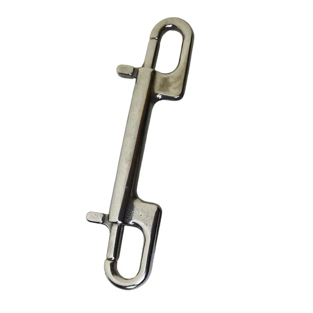 120 mm Scuba Dive 316 Edelstahl drehbarer Doppelend-Karabinerhaken für Tauchrolle DSMB Wurstclip Tauchausrüstung