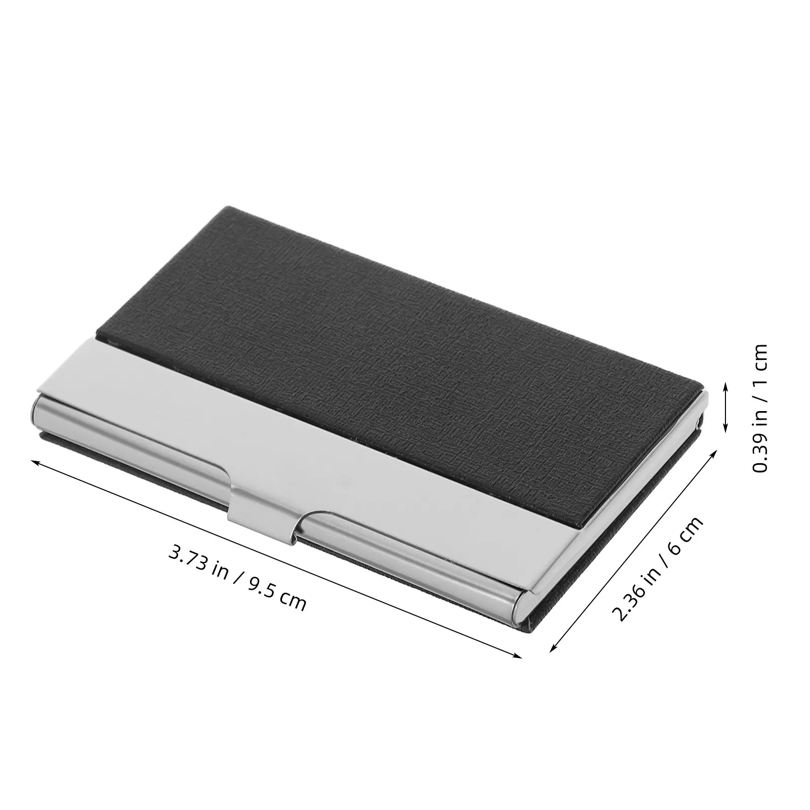 Slim Stainless Steel Business Card Holder for Men – Portable, Secure Closure Card Organizer