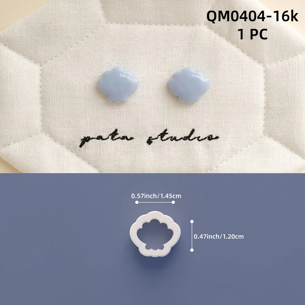 1 Stück Mini-Schmuckherstellungs-Set, Niedliche Ohrringe, Polymer-Ton-Ausstecher, Tulpen-/Schmetterlings-Töpferform, DIY-Knopf-Anhänger, Tonpresswerkzeuge – Detail 16