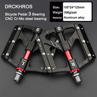 CNC Aluminum Alloy Ultralight Bicycle Pedal, 3 Bearings, Anti-Slip, CNC, BMX, MTB, Bike Accessories